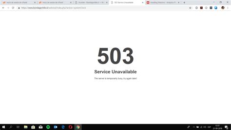 If you are running server on VM,. . 503 service unavailable elasticsearch